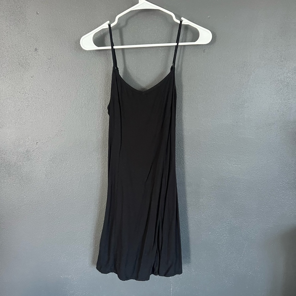 Black strappy dress